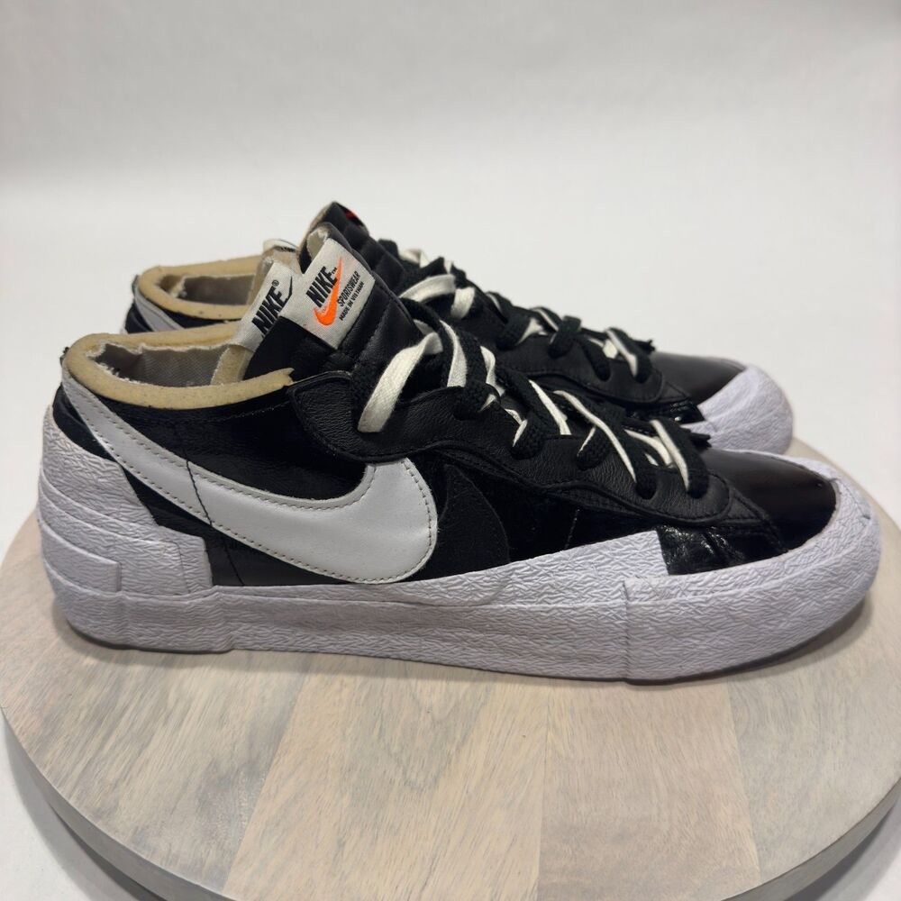 Nike Blazer Low Sacai ‘Black Patent Leather’ Size 13
